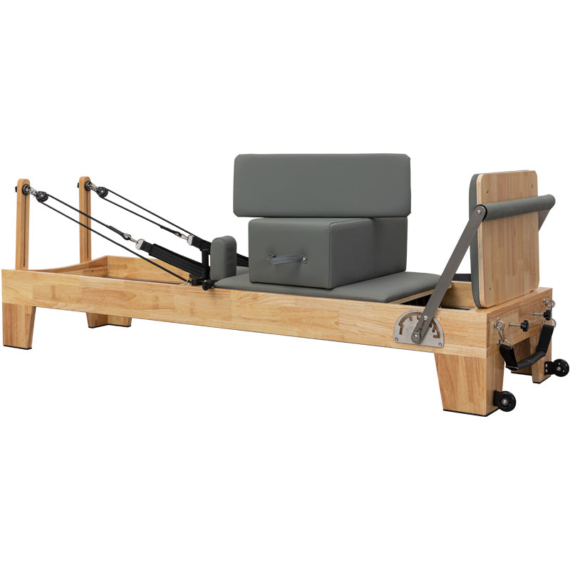 FITIS Home Pilates Reformer Edit - Portable Reformer Alternative for Full  Pilates Workouts and Exercises at Home with Resistance Bands (Wood) :  : Sporting Goods