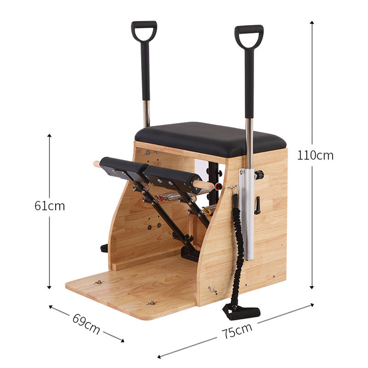 Elite Wood Combo Pilates Chair - Adjustable Handles & Springs