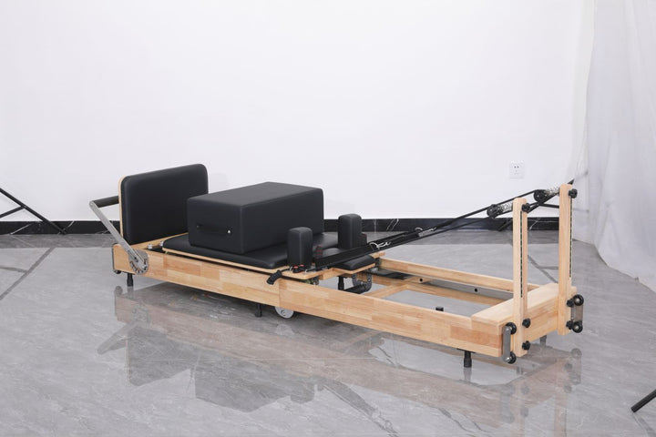 Premium Foldable Wood Pilates Reformer P6